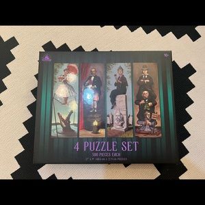 Disney Parks Marc Davis Haunted Mansion Stretching Portraits 4 pack puzzles